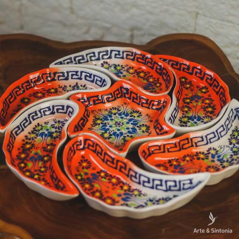 LP0027 2 petisqueira redonda rosa floral home decor decoracativo coras turquia artesintonia 1 2