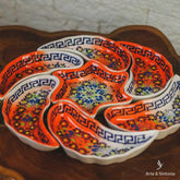 LP0027 2 petisqueira redonda rosa floral home decor decoracativo coras turquia artesintonia 1 2
