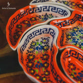 LP0027 2 petisqueira redonda rosa floral home decor decoracativo coras turquia artesintonia 1 2