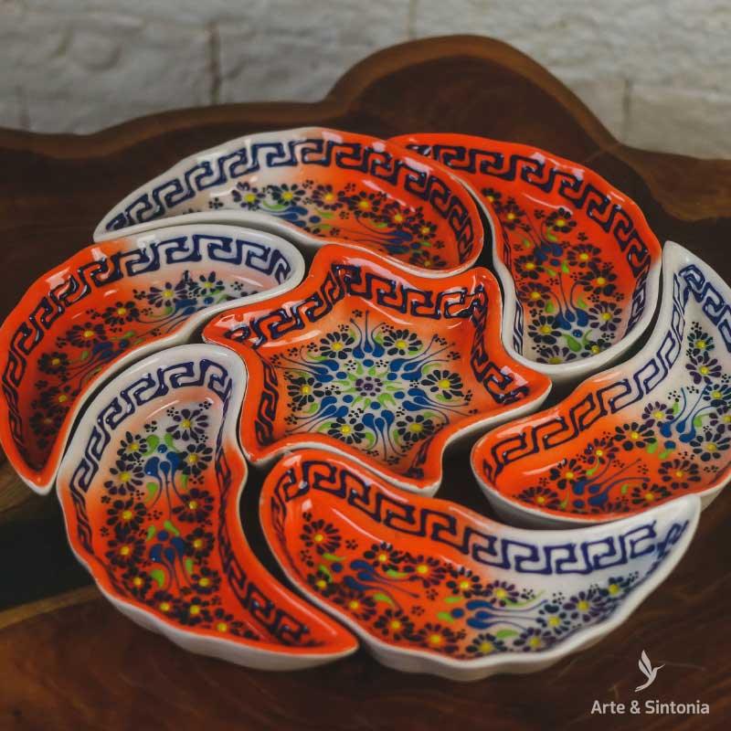 LP0027 2 petisqueira redonda rosa floral home decor decoracativo coras turquia artesintonia 1 6