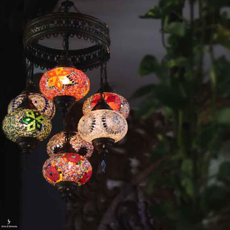 luminaria lustre teto cupulas turcas turquia iluminacao multicolor lighting settings home decor artesintonia 2