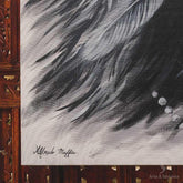 pintura tela canva painting flecha certeira arrow acrilica preto branco cinza black white grey alfredo maffei indio povos originarios etnicos decoracao etnica ethnic artesintonia 3