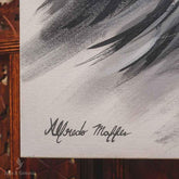 pintura tela canva painting flecha certeira arrow acrilica preto branco cinza black white grey alfredo maffei indio povos originarios etnicos decoracao etnica ethnic artesintonia 5