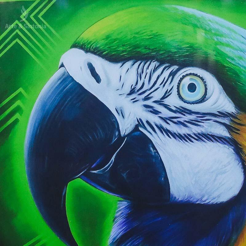tela canva moldura frame arara caninde alfredo maffei fine art animais aves birds cores colors quadro parede gallery wall decoracao decorativo home decor artesintonia 6