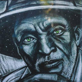 tela canva preto velho old man moldura frame fine art rosto face olhos verdes green eyes homem pescador fisherman chapeu hat decoracao decorativo home decor parede gallery wall alfredo maffei artesintonia 7