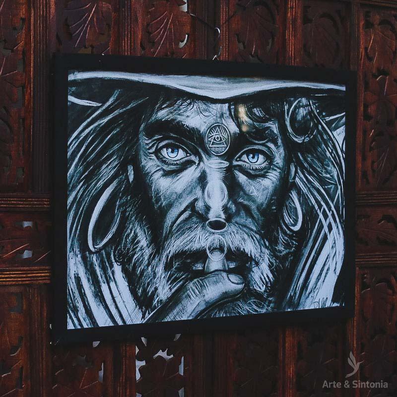 tela canva lancador moedas coins third eye terceiro olho alfredo maffei moldura frame olhos azuis blue eyes decoracao decorativo fine art parede gallery wall home decor artesintonia 5