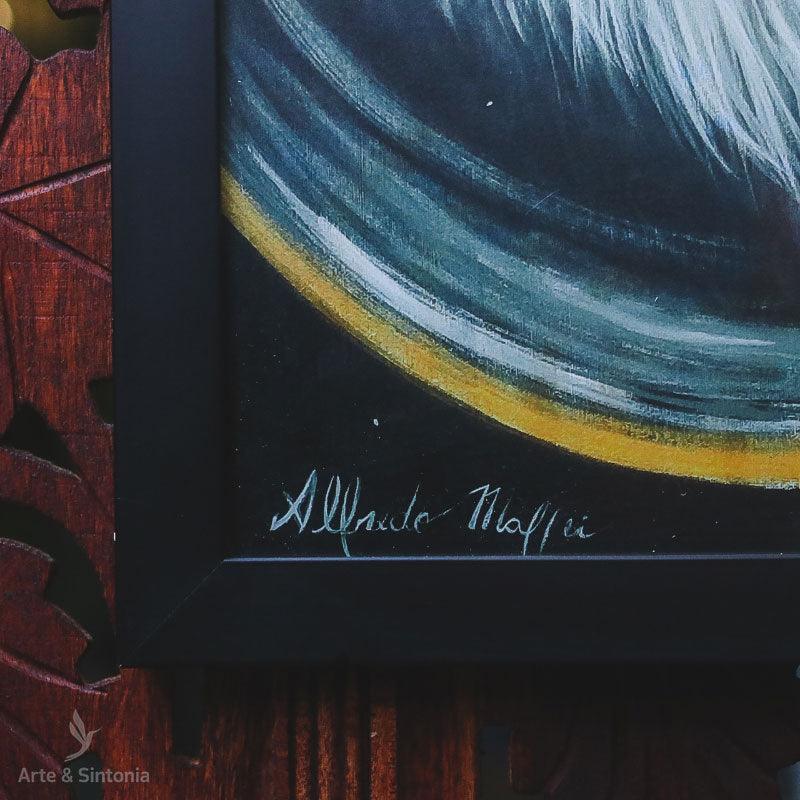 tela canva moldura frame immortal alfredo maffei leao lion felino animais quadro parede gallery wall decoracao decorativo artesintonia 7