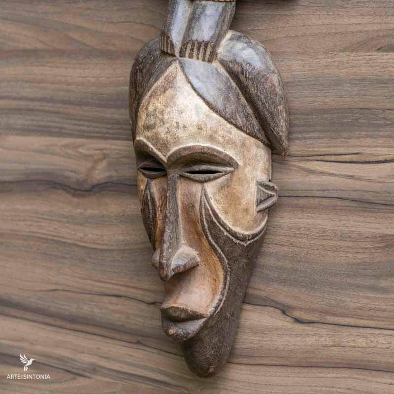 Máscara de Parede Bamouns 67cm - Arte &amp; Sintonia african style, artes unicas, Decor de Paredes, decor paredes, etnicos all, mascaras, mascaras africanas, mascaras decorativas, mascaras madeira