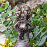 Máscara Africana Etnia Bamoun entalhada madeira etnicos objetos decorativos decoracoes artesintonia 3