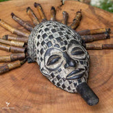 Máscara Africana Pwo Mwana | Angola - Arte & Sintonia african style, artes unicas, madeira, mascaras, mascaras africanas