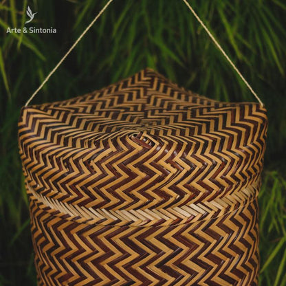 cesto cestaria pankara pakara cesta indigena decoracao etnica urutu artefatos etnicos decorativos artesintonia artesanatos brasileiros 7
