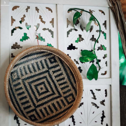 mandala cestaria balaio decorativo decor paredes gallery wall artesanal indigena fibra aruma artesintonia 1