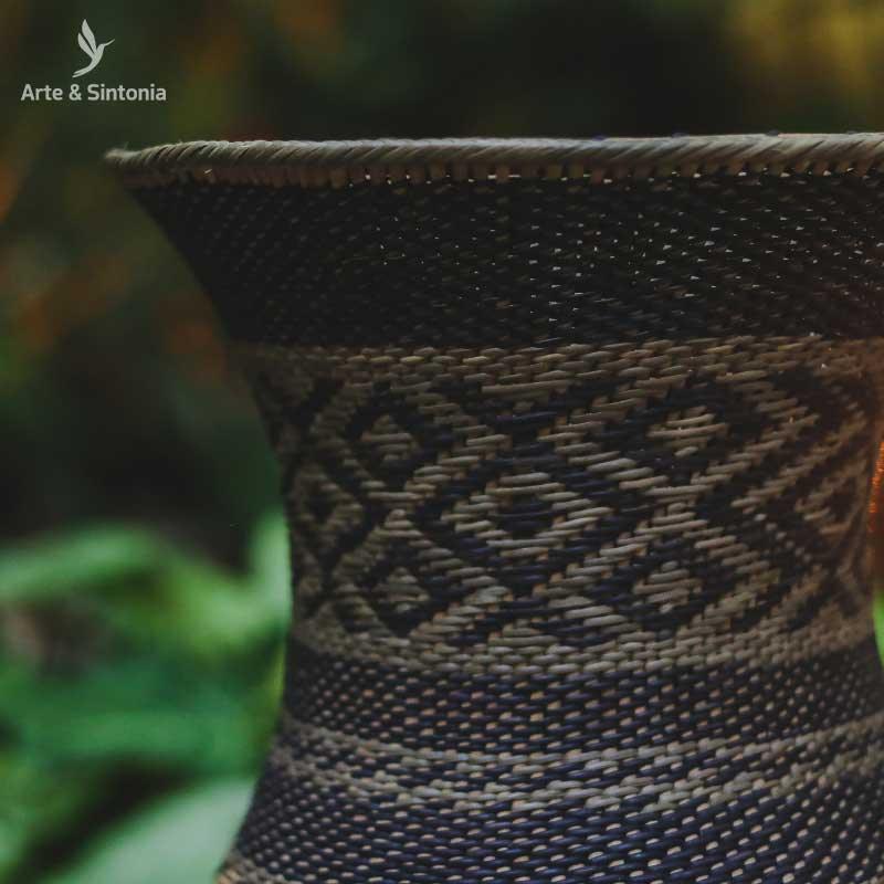 cesto cestaria fibra natural decoracao yekwana artesanatos indgienas artesintonia etnico artefatos 5