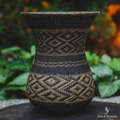 cesto cestaria fibra natural decoracao yekwana artesanatos indgienas artesintonia etnico artefatos 6