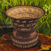 vaso indigena fibra natural rupestre decorativo home decor decoracao etnica artesanal artesanato brasileiro artesintonia yekuana
