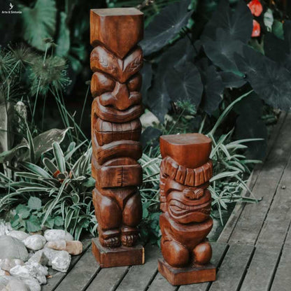 totens tiki hawaii madeira itauba decorativa artesanal eduardo marchiori artesao brasil artesintonia 1