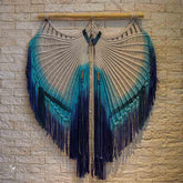 painel macrame asas azul branco decoracao casa sala objetos decorativos artesanatos brasileiros artesintonia 2