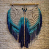painel macrame asas azul branco decoracao casa sala objetos decorativos artesanatos brasileiros artesintonia 2