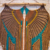 painel macrame decoracao casa sala living home decoration objetos decorativos design interiores paredes artesanatos brasileiros tons terrosos artesintonia 2