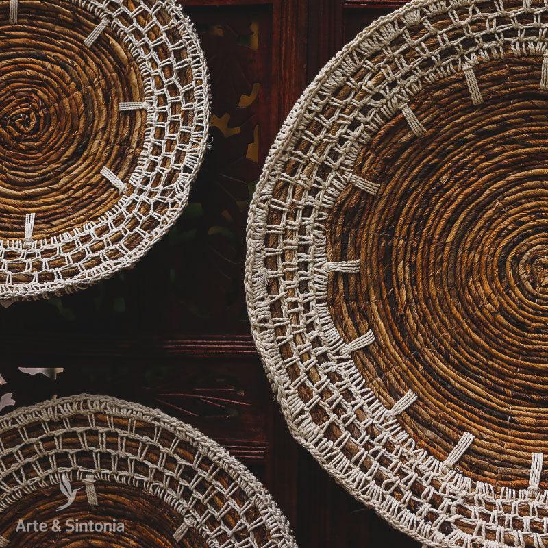 Cestaria De Parede Bali | Boho - Arte &amp; Sintonia Bali, bali23, boho, Cestaria, Decor de Paredes, Decor Home, fibras, PromoFibras