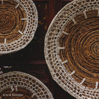 Cestaria De Parede Bali | Boho - Arte &amp; Sintonia Bali, bali23, boho, Cestaria, Decor de Paredes, Decor Home, fibras, PromoFibras