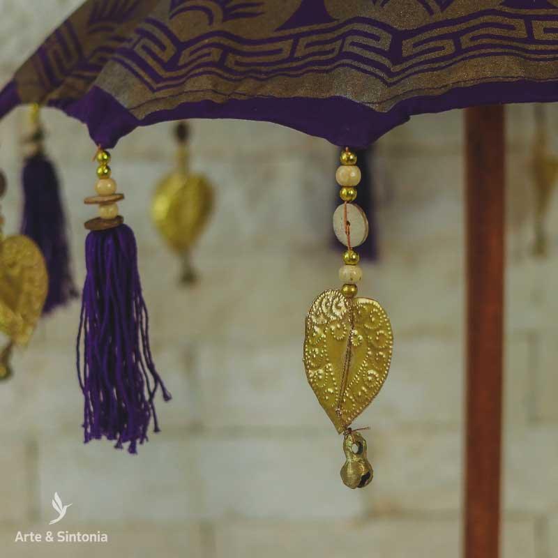guarda sol umbrella umbrelone objetos decorativos balineses handycraft orientais oriental balinesa artesintonia home decoration roxo 4