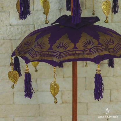 guarda sol umbrella umbrelone objetos decorativos balineses handycraft orientais oriental balinesa artesintonia home decoration roxo 3