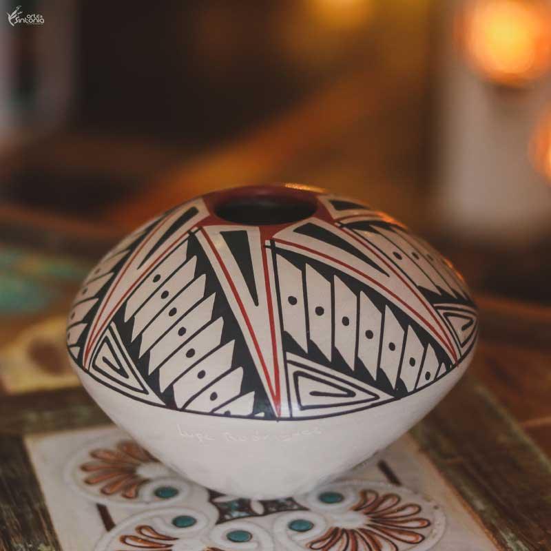 MEX05 vaso vasinho decorativo chihuahua ceramica mexicana etnico mexicano home decor decoracao artesintonia 1