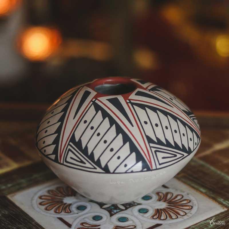 MEX05 vaso vasinho decorativo chihuahua ceramica mexicana etnico mexicano home decor decoracao artesintonia 3
