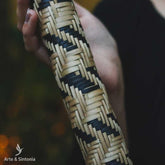  instrumento musical pau de chuva etnico vermelho home decor decoracao indigena artesanal artesanato brasileiro amazonas artesintonia 5
