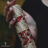 instrumento musical pau de chuva etnico vermelho home decor decoracao indigena artesanal artesanato brasileiro amazonas artesintonia 4