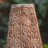 MS5 mascara decorativa madeira com base artesanal home decor decoracao etnica artesintonia 5
