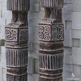 casal balines dupla totem couple par arte decorativa decoracao decor art bali balines baliart balinesa patina madeira pair wood