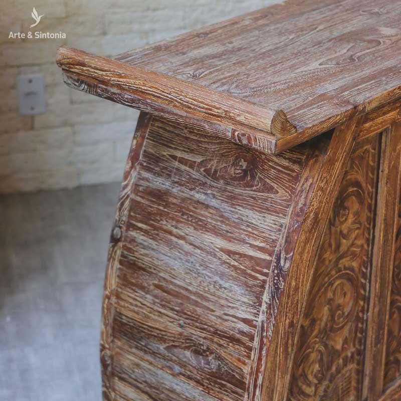 aparador movel mobilia oriental moveis indonesia balineses decoracao decoration carved entalhado carving wood madeira teka teca reciclada gabinete buffet artesintonia 111