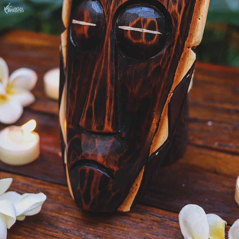 OK38 19 mascara decorativa 30cm madeira gecko artesanal artesanalto bali indonesia artesintonia 4
