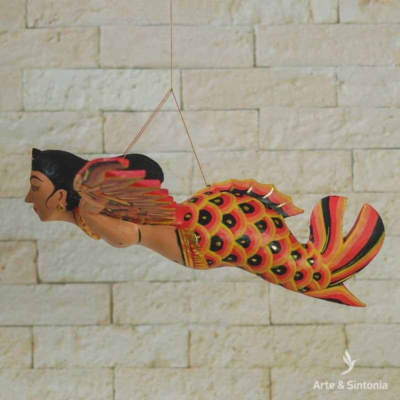 Escultura Sereia Dewi Alada | Bali - Arte &amp; Sintonia bali2021, madeira, outras esculturas