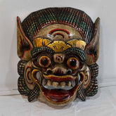 máscara de rímel barong oração balinesa protetor indonésia decoração parede paredes decoração objetos artesanais entalhados na madeira artesintonia 2