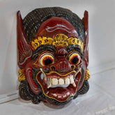 máscara de rímel barong oração balinesa protetor indonésia decoração parede paredes decoração objetos artesanais entalhados na madeira artesintonia 3