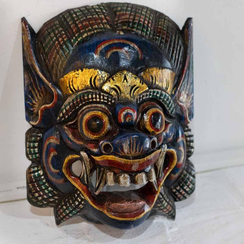 máscara de rímel barong oração balinesa protetor indonésia decoração parede paredes decoração objetos artesanais entalhados na madeira artesintonia 5