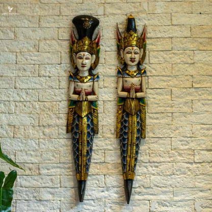esculturas-decorativas-madeira-entalhada-casal-hinduismo-rama-sita-decoracoes-paredes-amor-eterno-mistico-artesintonia-indonesia-balineses