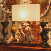 abajur luminaria mesa dragoes dragao bali indonesia madeira decoracao balinesa artesintonia 1