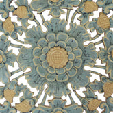 PI4 painel madeira entalhado flores redonda bali indonesia artesanato mandala artesintonia 2