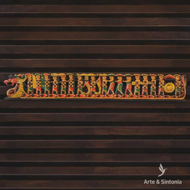 pandil cerimonia balinesa placa entalhada madeira ritual indonesia hindu barong objetos artesanais artesintonia 5