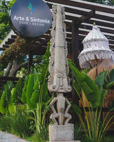 TC4 escultura timor etnica madeira teka wood teak entalhada carving balinese artesintonia decoracoes 5