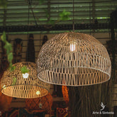Lustre Fibra de Rattan Bali | Pátina - Arte & Sintonia bali21, fibra, fibras, lancamentos, luminarias, Luminárias Boho, pendente, pendentes, PromoFibras, rattan
