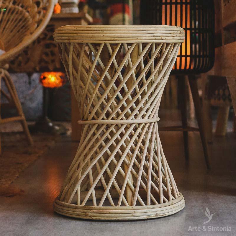 banco mesa decorativa rattan artesanal artesanato bali decor home casa handmate feito a mao artesanalmente balines fibra natural