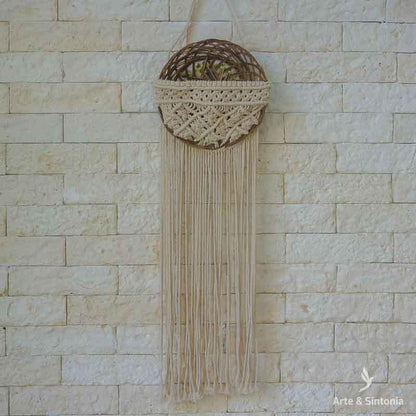 Macramê Suporte para plantas refinado tendências decor artesanal UrbanJungle Bali Boho decorparedes artesintonia
