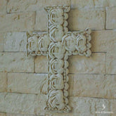 escultura cruz conchas bali balines artesanal home decor decoracao parede decorativo artesintonia 2