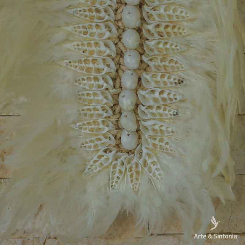 colar decorativo branco grande home decor decoracao boho artesanal artesanato bali indonesia artesintonia decoracao de parede decoracao artesanal