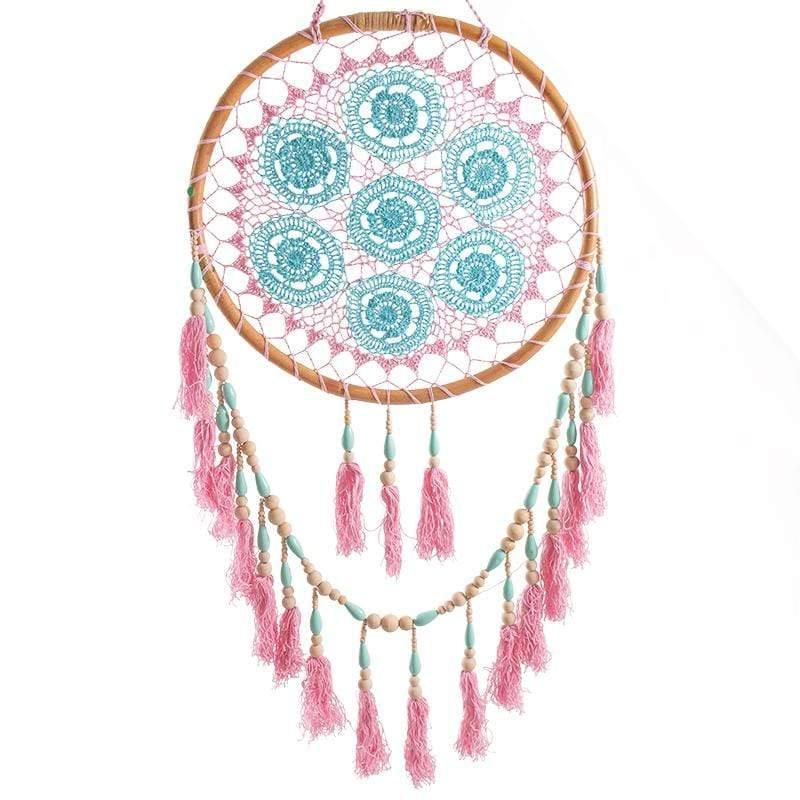 YL4 filtro sonhos apanhador dreamcatcher mensageiro artesanato decorativo bali boho style artesintonia rosa 1
